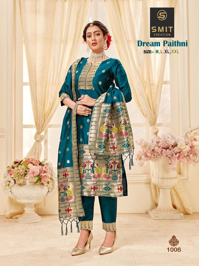 Smit Dream Paithni Heavy Designer Wholesale Readymade Suits Catalog
